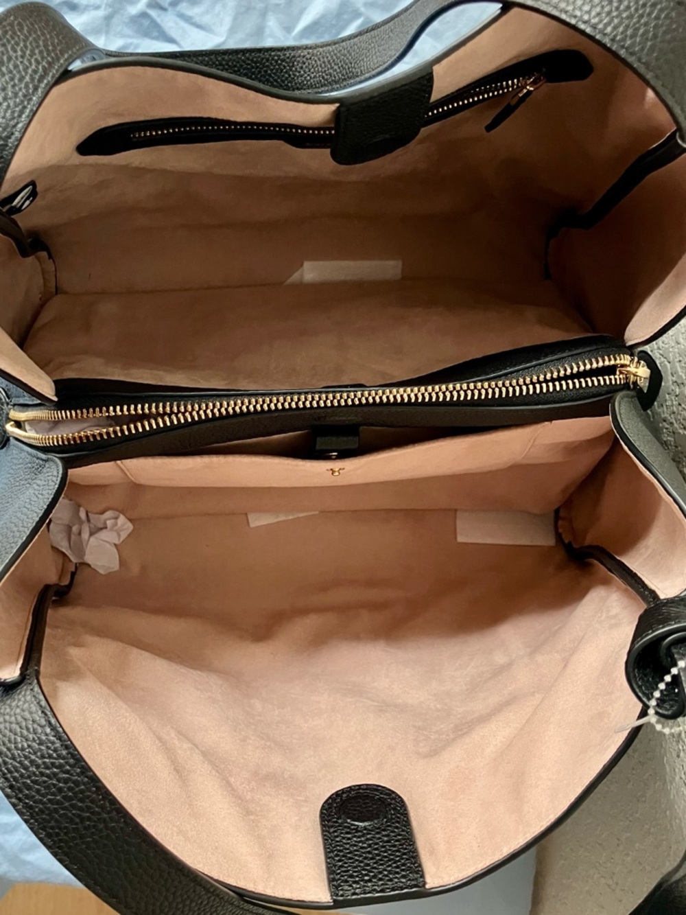 Kate Spade Knott Pebbled Leather Large Shoulder Bag - Black - Picture 6 of 15